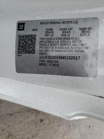 1G1FB1RX9M0102017 | 2021 CHEVROLET CAMARO LS