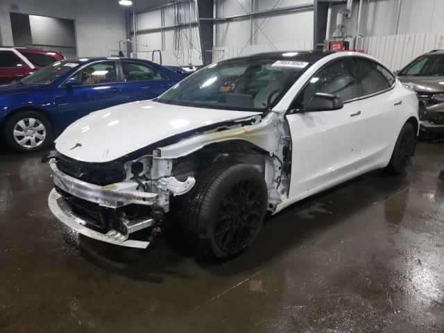 Lot #2344176844 2022 TESLA MODEL 3 salvage car