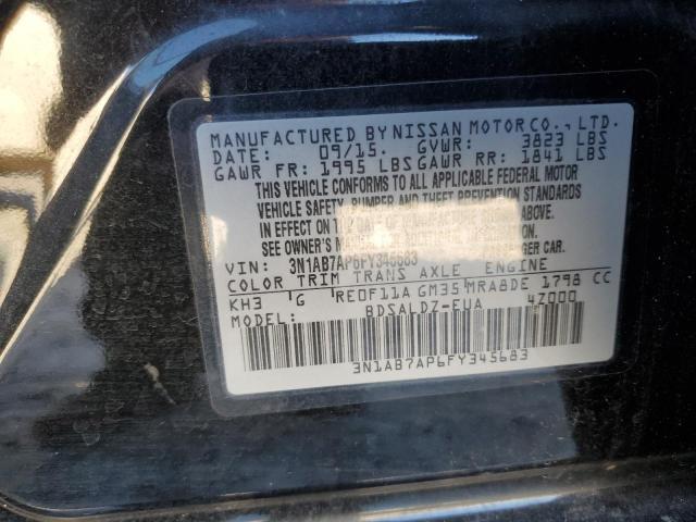 3N1AB7AP6FY345683 | 2015 NISSAN SENTRA S