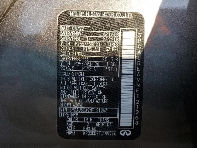2022 INFINITI QX50 SENSO 3PCAJ5EA9NF121263