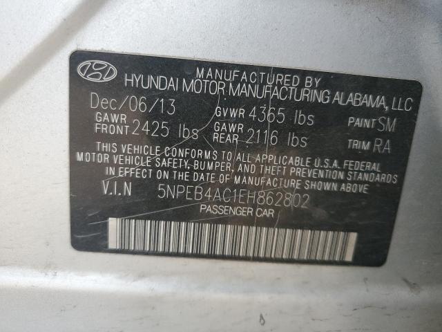 5NPEB4AC1EH862802 | 2014 HYUNDAI SONATA GLS