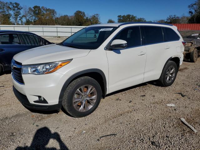 VIN 5TDKKRFH9ES006596 2014 Toyota Highlander, Xle no.1