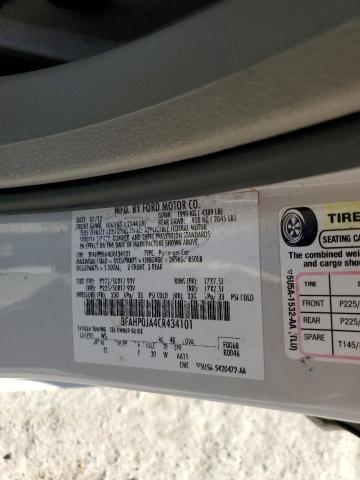 2012 Ford Fusion Sel VIN: 3FAHP0JA4CR434101 Lot: 80090513