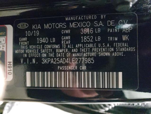 3KPA25AD4LE277985 | 2020 KIA RIO S