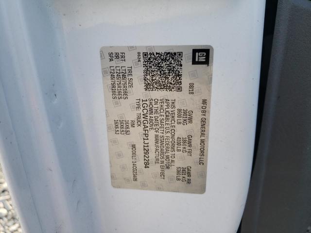 2018 CHEVROLET EXPRESS G2 - 1GCWGAFP1J1292284