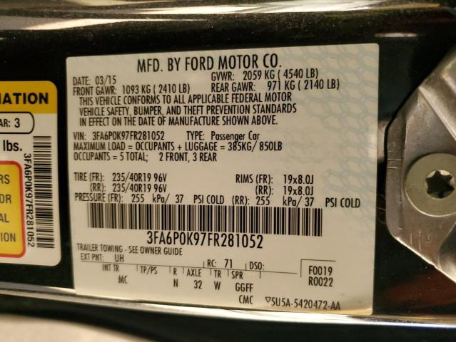 3FA6P0K97FR281052 | 2015 FORD FUSION TIT