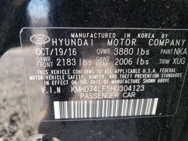 KMHD74LF5HU304123 | 2017 HYUNDAI ELANTRA SE