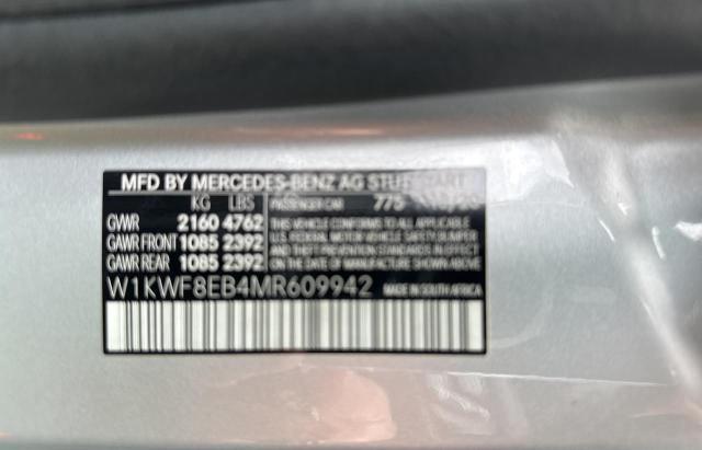 W1KWF8EB4MR609942 | 2021 MERCEDES-BENZ C 300 4MATIC