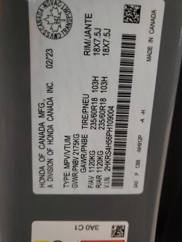 2023 HONDA CR-V SPORT - 2HKRS4H56PH109004