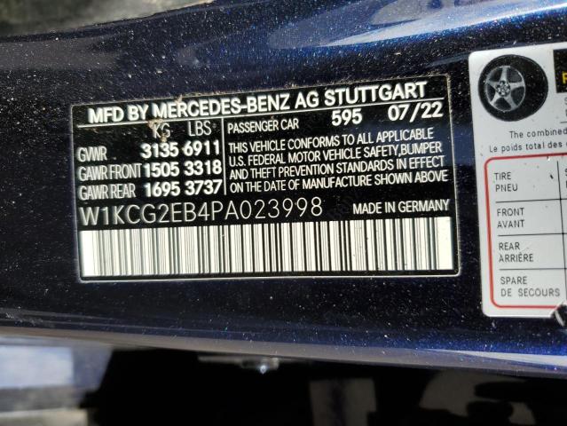 2023 MERCEDES-BENZ EQS SEDAN - W1KCG2EB4PA023998