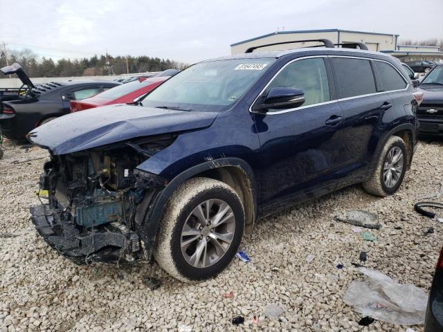 VIN 5TDJKRFH8ES065070 2014 Toyota Highlander, Xle no.1