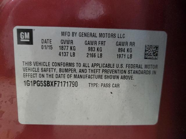 2015 CHEVROLET CRUZE LTZ - 1G1PG5SBXF7171790