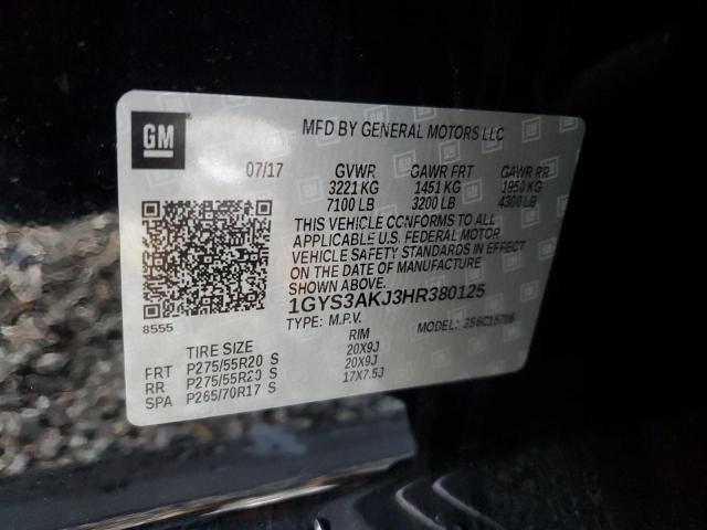 2017 CADILLAC ESCALADE 1GYS3AKJ3HR380125