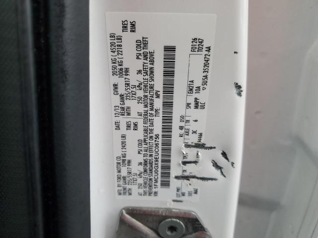 1FMCU0GX9EUC06756 | 2014 FORD ESCAPE SE