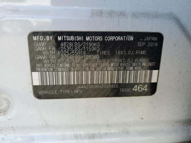 JA4AZ3A36HZ008450 | 2017 MITSUBISHI OUTLANDER