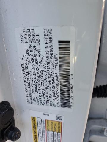 2021 HONDA PASSPORT 5FNYF7H20MB007893