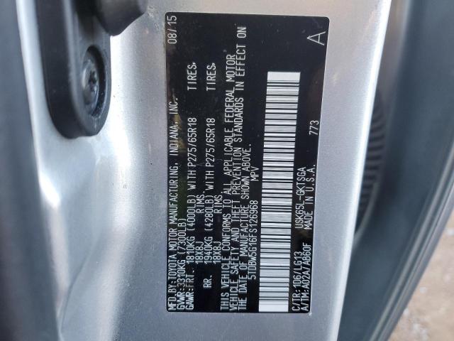 2015 TOYOTA SEQUOIA 5TDBW5G16FS126968