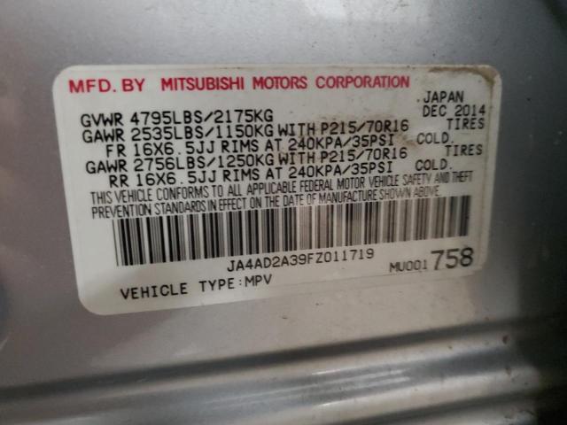 JA4AD2A39FZ011719 | 2015 MITSUBISHI OUTLANDER