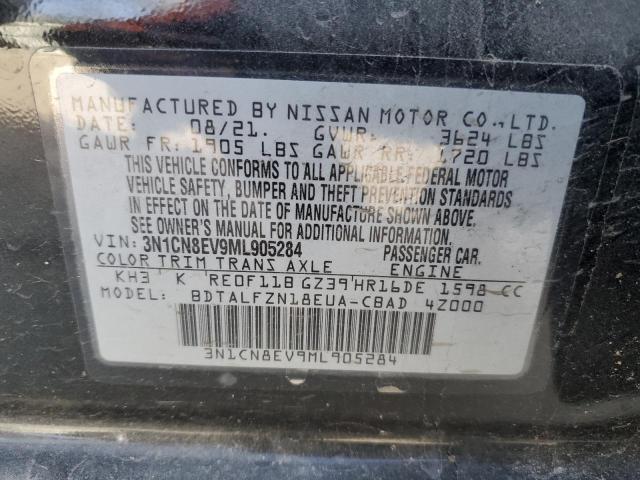 3N1CN8EV9ML905284 | 2021 NISSAN VERSA SV