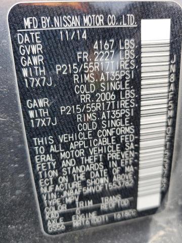 2015 NISSAN JUKE S - JN8AF5MV0FT553782