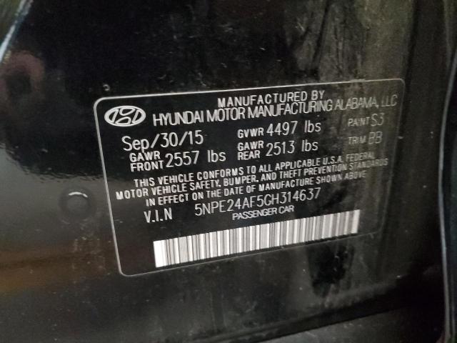 5NPE24AF5GH314637 | 2016 HYUNDAI SONATA SE