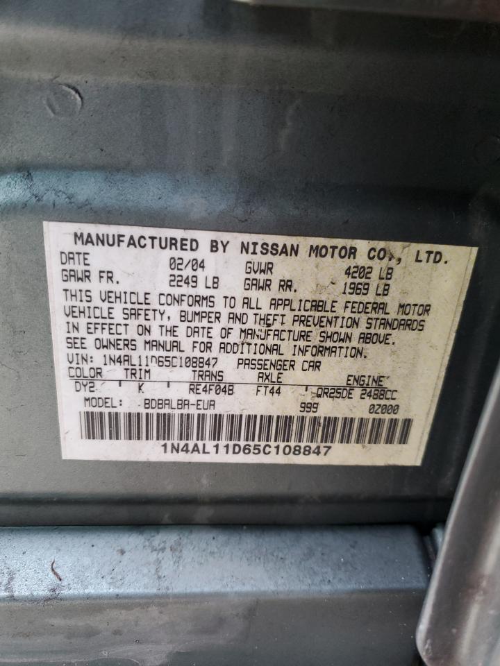 1N4AL11D65C108847 2005 Nissan Altima S
