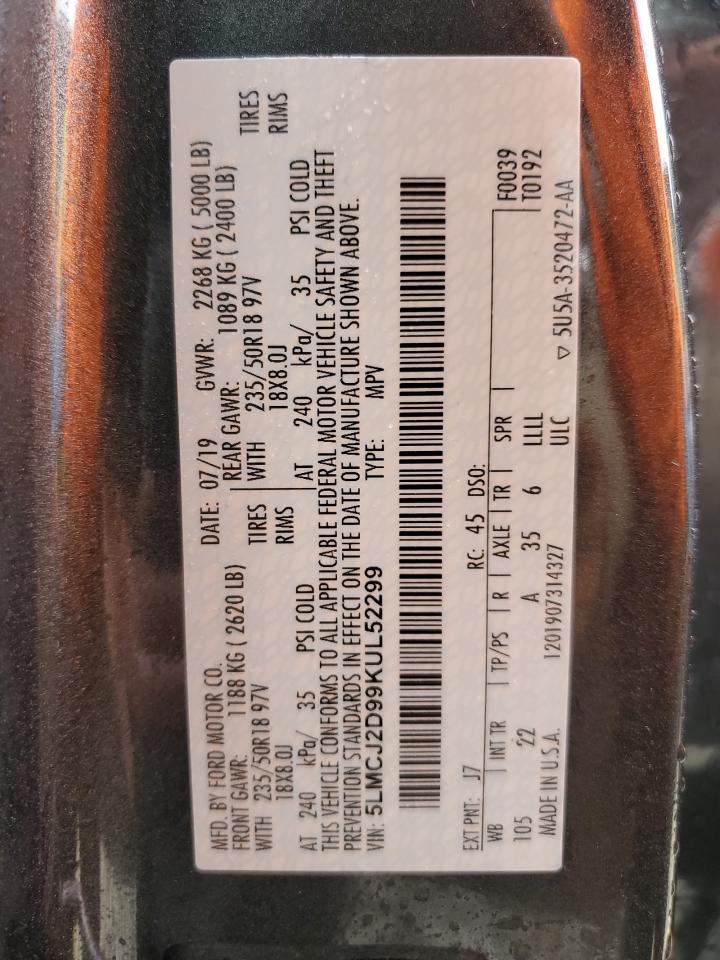 5lmcj2d99kul52299 5LMCJ2D99KUL52299 2019 Lincoln Mkc Select
