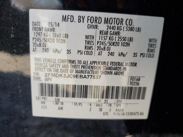 2FMDK3JC9EBA77537 | 2014 FORD EDGE SEL