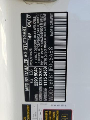 2018 MERCEDES-BENZ E 400 - WDD1J6FB1JF008688