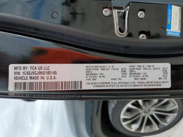 2022 JEEP GRAND WAGO 1C4SJVGJ9NS185145