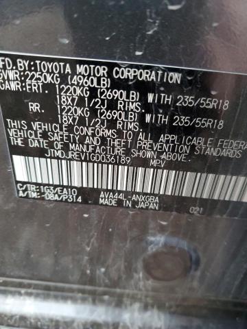 JTMDJREV1GD036189 2016 Toyota Rav4 Hv Limited