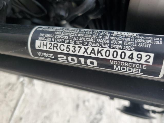 2010 HONDA VT750 C2B JH2RC537XAK000492