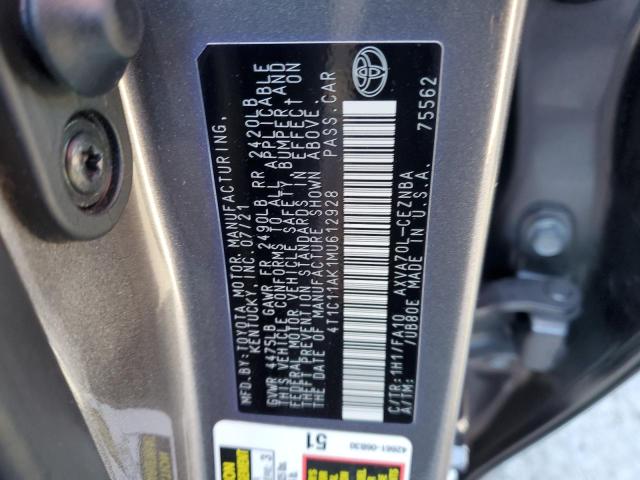 2021 TOYOTA CAMRY LE - 4T1C11AK1MU612928