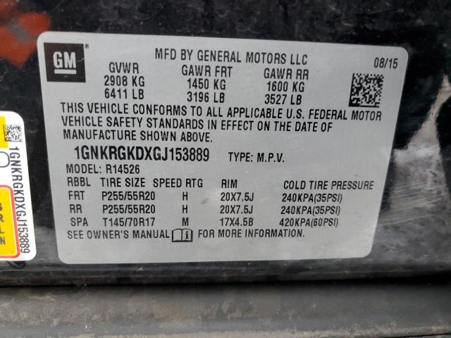 1GNKRGKDXGJ153889 | 2016 CHEVROLET TRAVERSE L