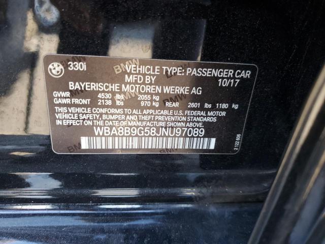 2018 BMW 330 I - WBA8B9G58JNU97089