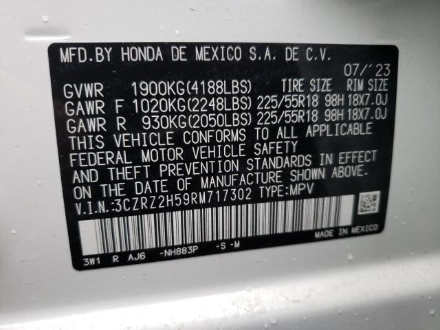 3CZRZ2H59RM717302 | 2024 Honda hr-v sport