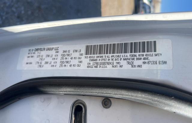 2011 Dodge Ram 1500 VIN: 1D7RB1GK6BS702416 Lot: 79728683