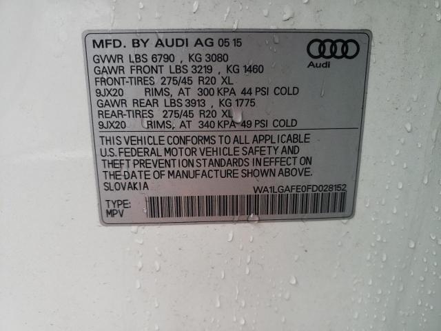 WA1LGAFE0FD028152 2015 AUDI Q7, photo no. 12