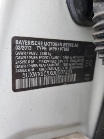 2013 BMW X3 xDrive28I VIN: 5UXWX9C5XD0D07233 Lot: 82463143