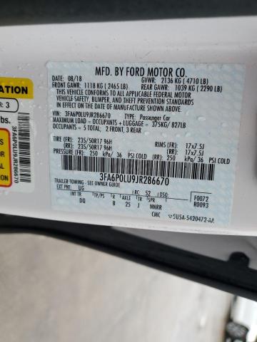 3FA6P0LU9JR286670 2018 FORD FUSION - Image 12