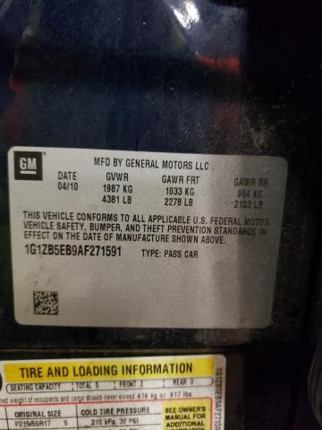 2010 Chevrolet Malibu Ls VIN: 1G1ZB5EB9AF271591 Lot: 78122983