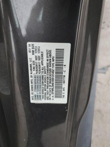 5FNRL5H61EB131452 | 2014 HONDA ODYSSEY EX