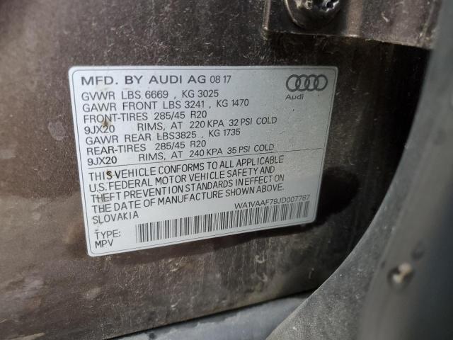 WA1VAAF79JD007787 2018 AUDI Q7, photo no. 13