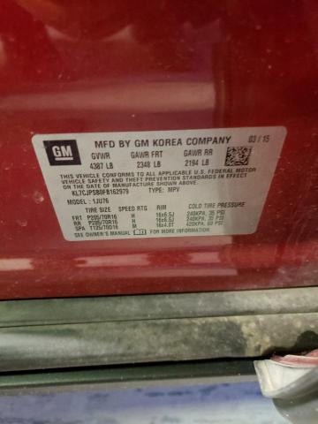 2015 CHEVROLET TRAX 1LS - KL7CJPSB0FB162979