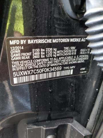 5UXWX7C50F0K34569 | 2015 BMW X3 XDRIVE3