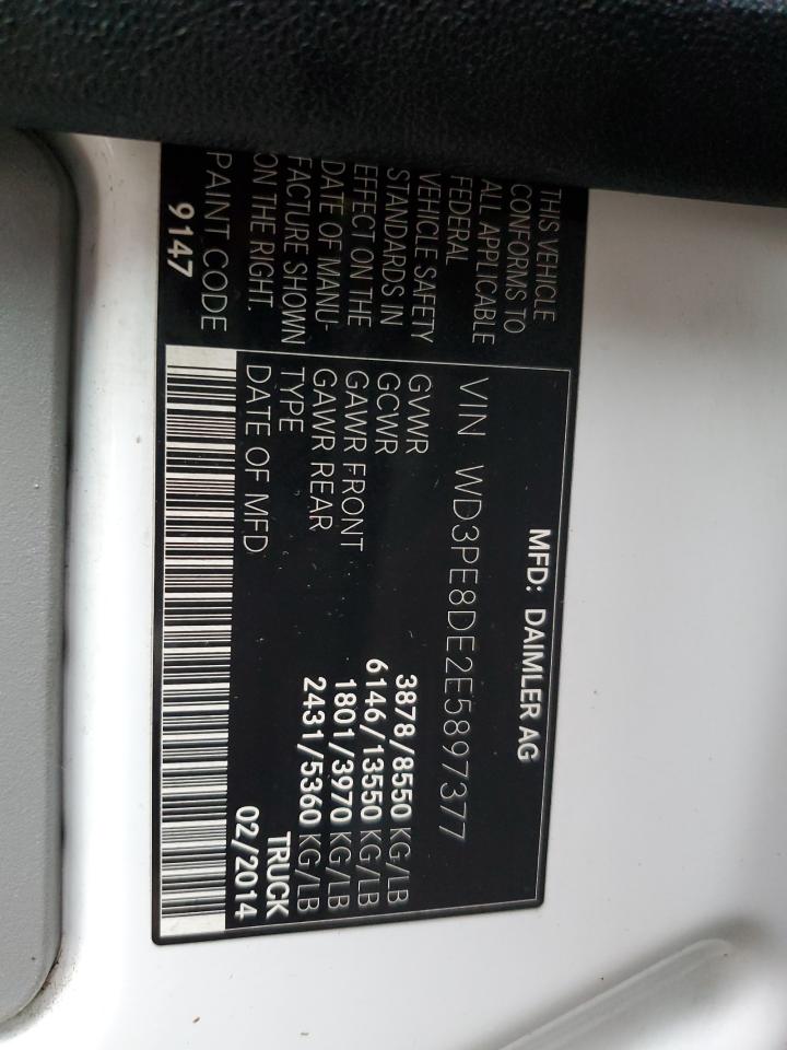 WD3PE8DE2E5897377 2014 Mercedes-Benz Sprinter 2500 WD3PE8DE2E5897377 2014 Mercedes-Benz Sprinter 2500