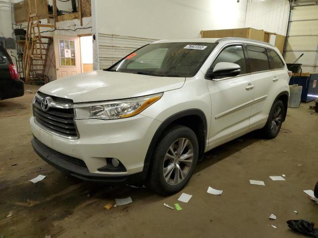 VIN 5TDJKRFH5ES029479 2014 Toyota Highlander, Xle no.1