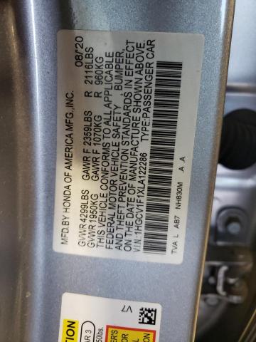 1HGCV1F1XLA122286 | 2020 HONDA ACCORD LX