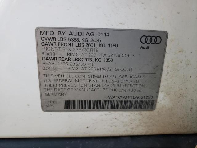 VIN WA1CFAFP1EA081236 2014 Audi Q5, Premium no.13