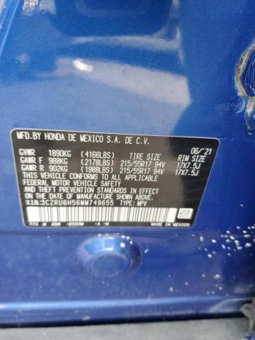 2021 HONDA HR-V 3CZRU6H56MM749655